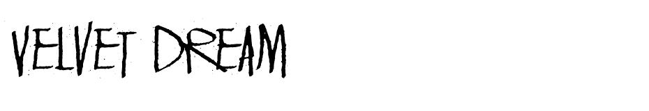 Velvet Dream Font font