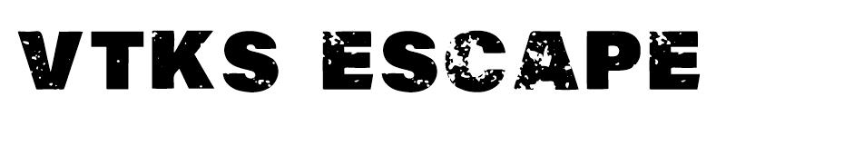 Vtks Escape Font font