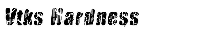 Vtks Hardness Font font