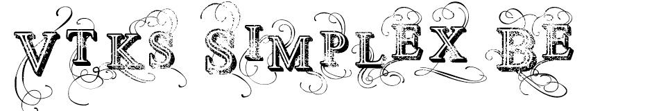 Vtks Simplex Beauty 2 Font font