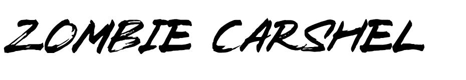 Zombie Carshel font