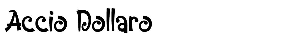Accio Dollaro font