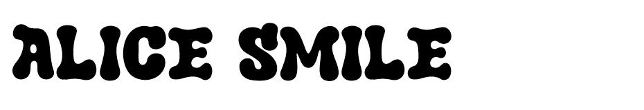 Alice Smile font