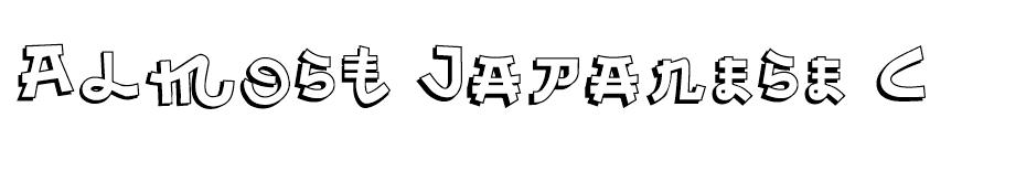 Almost Japanese Comic font