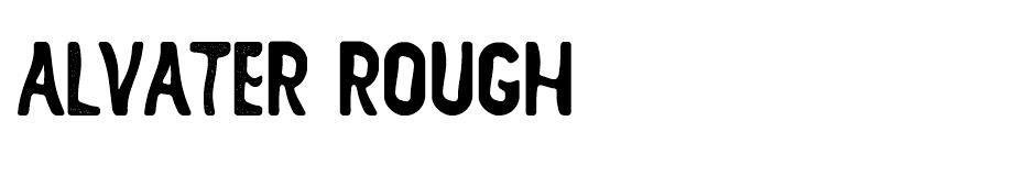Alvater Rough font