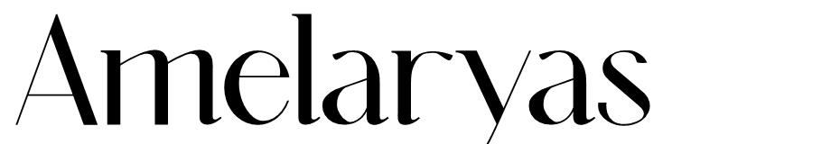 Amelaryas font