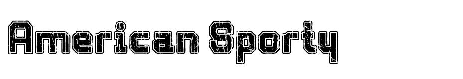 American Sporty font