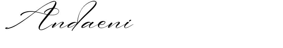 Andaeni font