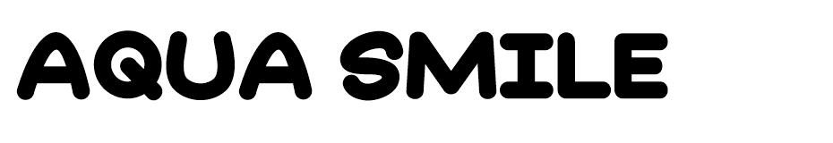 Aqua Smile font