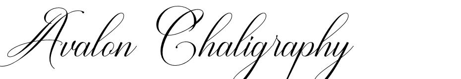Avalon Chaligraphy font
