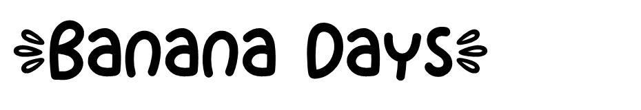 Banana Days font
