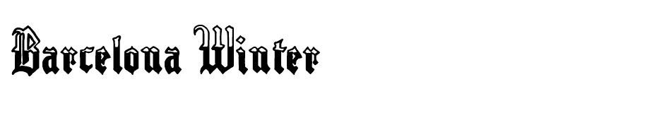 Barcelona Winter font