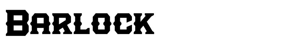 Barlock font