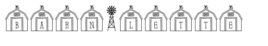 Barn-Letters font