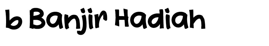 b Banjir Hadiah font