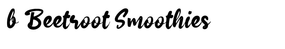b Beetroot Smoothies font