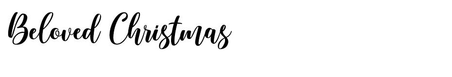 Beloved Christmas font