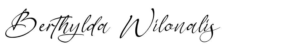 Berthylda Wilonalis font