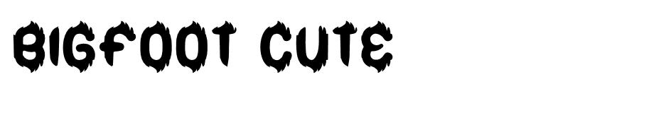 Bigfoot Cute Demo Font Family font
