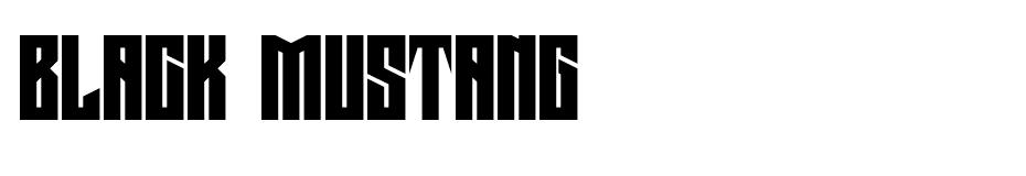 Black Mustang font