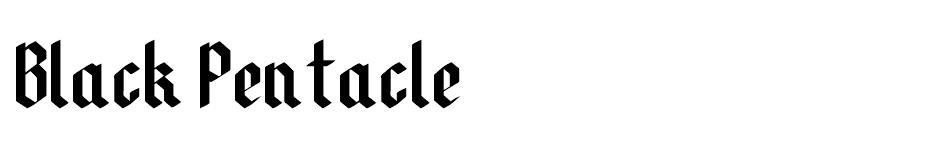 Black Pentacle font