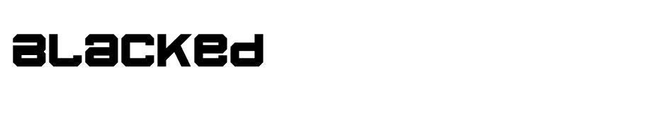 Blacked Font font