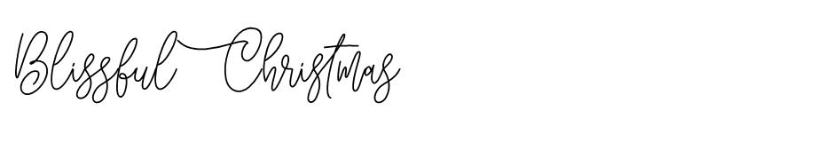 Blissful Christmas font