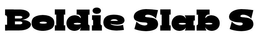 Boldie Slab font