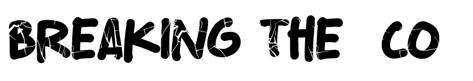 Breaking The Comic font