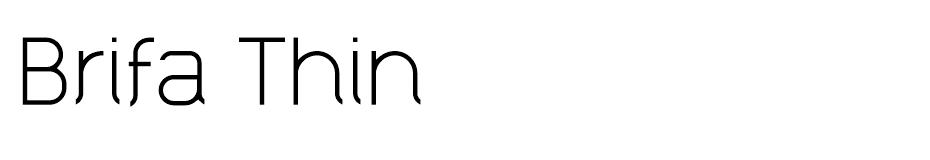 Brifa Family font