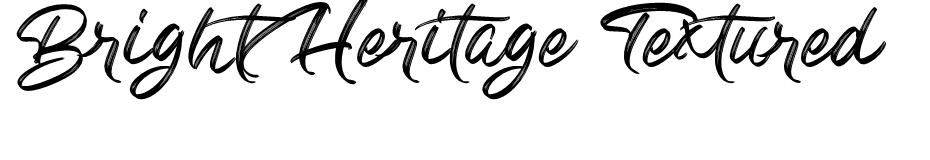 Bright Heritage Textured font
