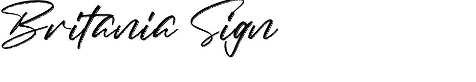 Britania Sign font