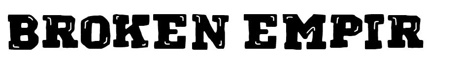 Broken Empire font