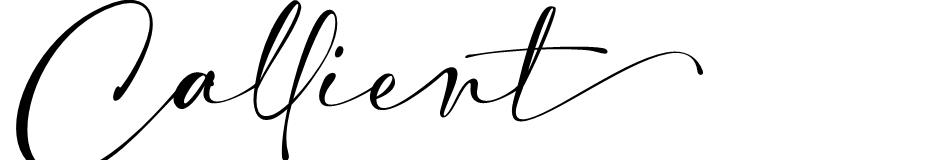 Callient font
