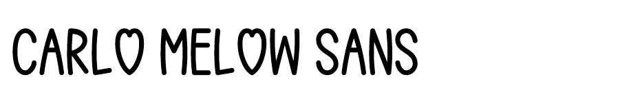 Carlo Melow font