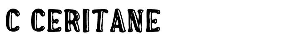 c Ceritane font