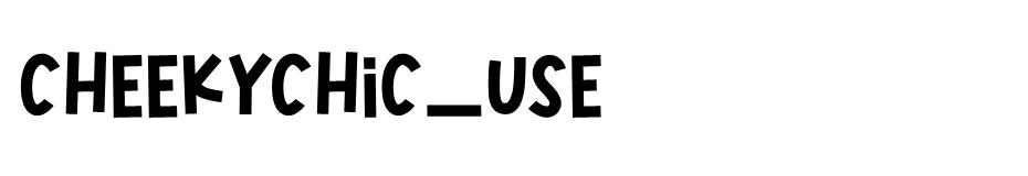 Cheeky Chic font