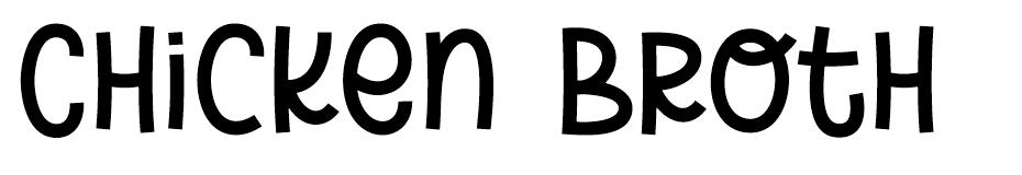 Chicken Broth font