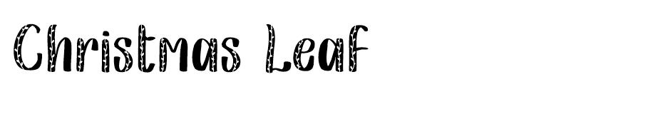 Christmas Leaf font