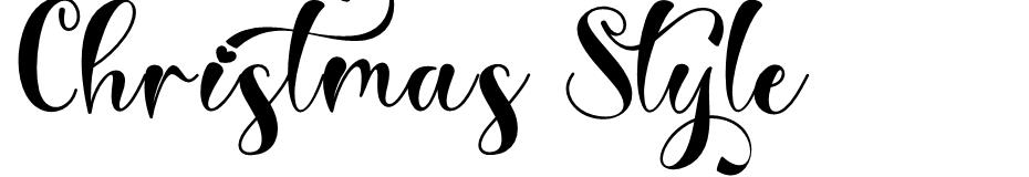 Christmas Style font