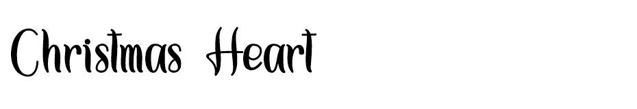 Christmas Heart font