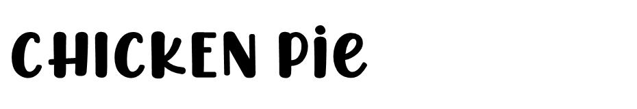 Chicken Pie font