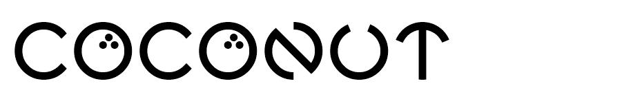 Coconut font
