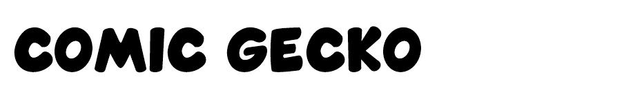 Comic Gecko font