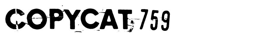 Copycat 759 font