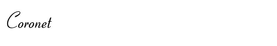 Coronet free font Coronet free font