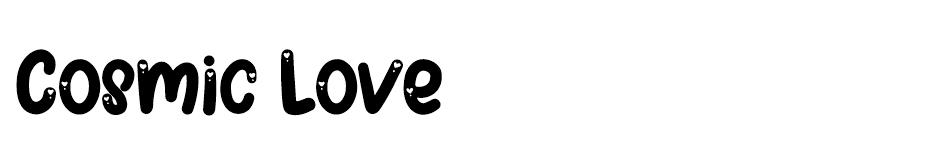 Cosmic Love font