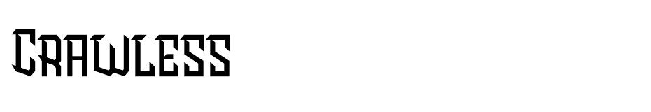 Crawless font