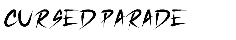 Cursed Parade font