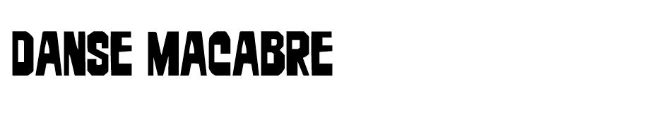 Danse Macabre font